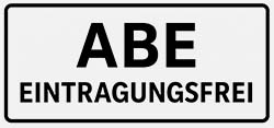 ABE eintragungsfrei
