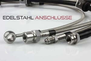 Stahlflex Bremsschl&auml;uche f&uuml;r Mercedes Stufenheck W124 EDELSTAHL