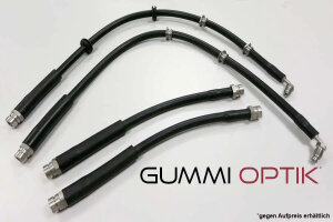 Steel braided brake lines for Opel Corsa A TR