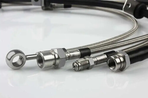 Steel braided brake lines for Hyundai IX20 JC