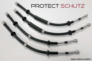 Steel braided brake lines for BMW 3er E30 Trommel HA