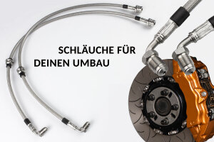 Stahlflex Bremsleitungen f&uuml;r VW Golf 3 (1H1) 2.8 VR6 174PS (1992-1997) mit BREMSANLAGENUMBAU