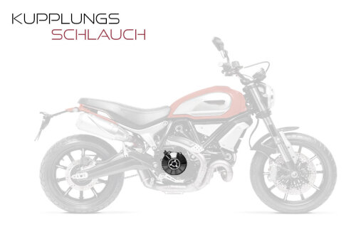 Stahlflex Bremsleitung für Ducati 1098 + S + Tricolore Kupplung (07-08) [H7]