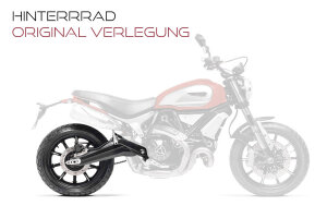 STEEL BRAIDED BRAKE LINE FOR Ducati 750 SS REAR (03-04) [V2]
