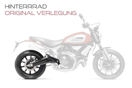 STEEL BRAIDED BRAKE LINE FOR Ducati 900 Sport REAR (03-)