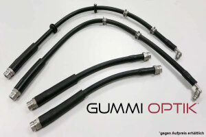 For Daihatsu Cuore (L7) 1.0 56PS (1998-2002) Steel braided brake lines